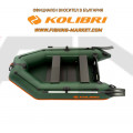 KOLIBRI - Надуваема моторна лодка с твърдо дъно KM-260 SC Standard - зелена
